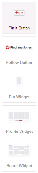 Pinterest widgets