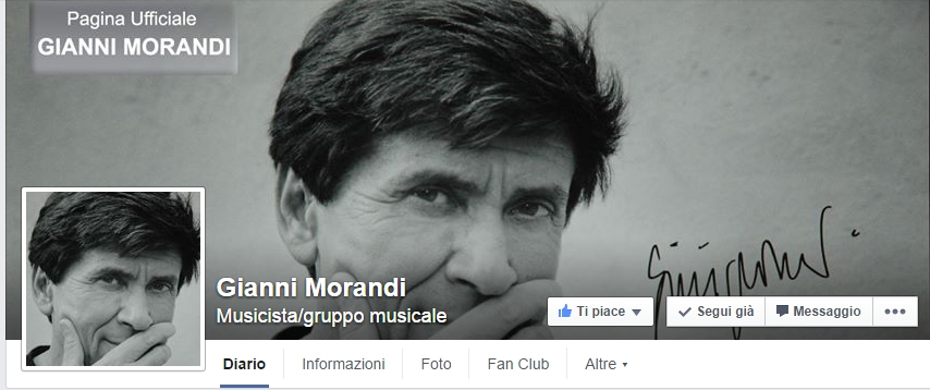 Gianni Morandi fan page